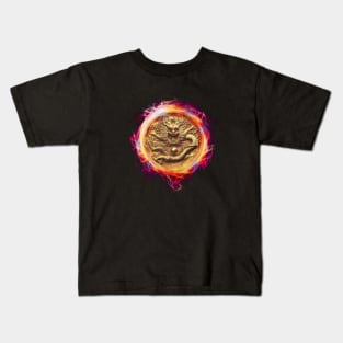 Fire Dragon Coin Kids T-Shirt